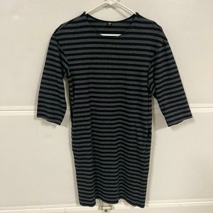 NWOT Uniqlo Striped Tee Shirt Dress